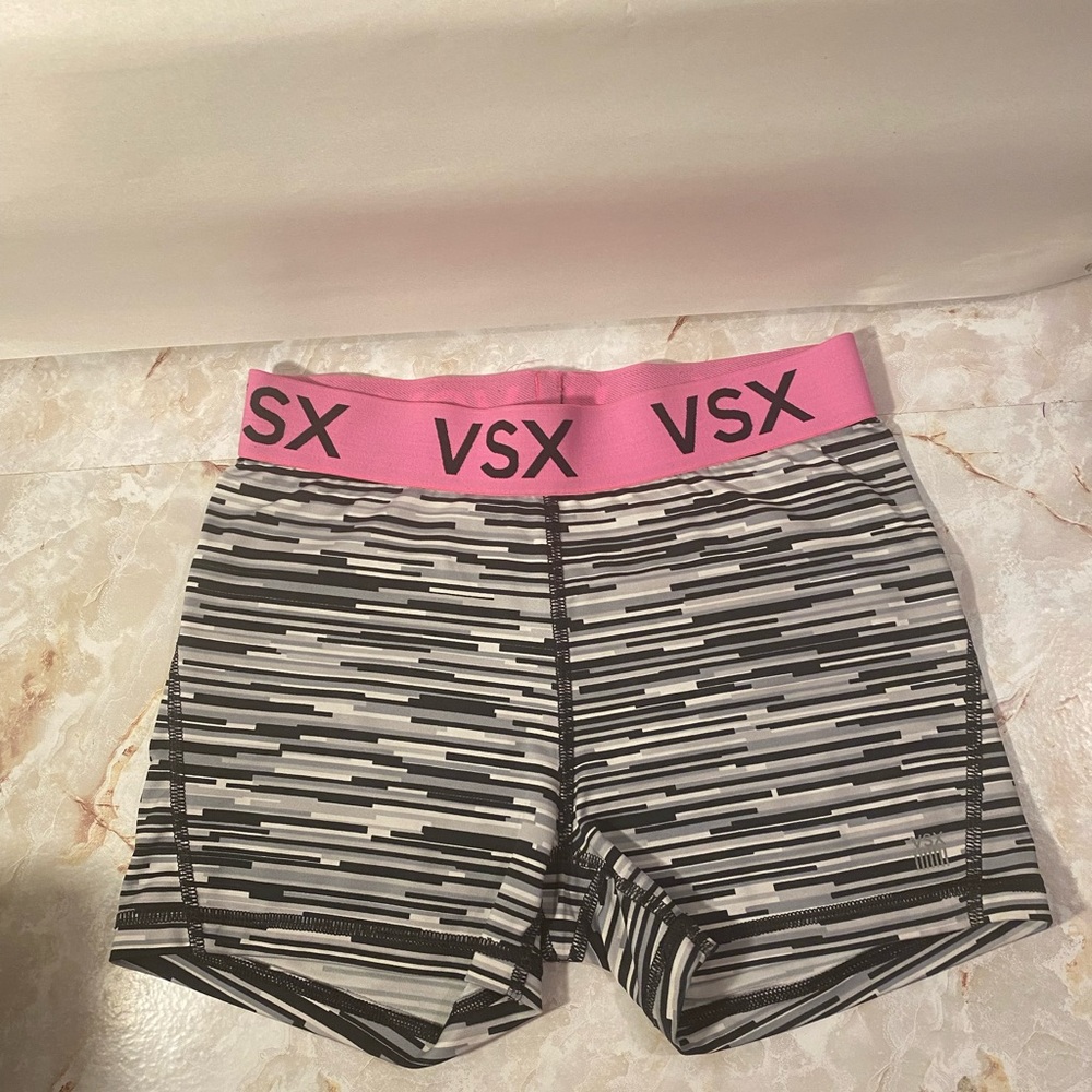 Victoria Secret Sports Spandex black white grey pink XS